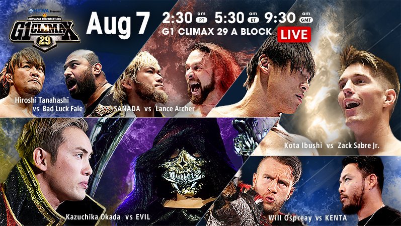 NJPW G1 Climax 29, 8.7